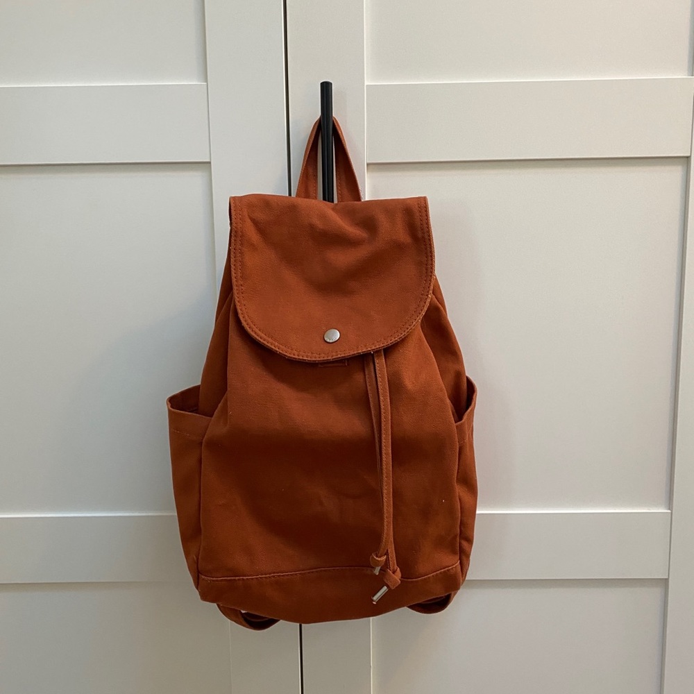 Baggu Bucket Bag Drawstring Backpack Sienna